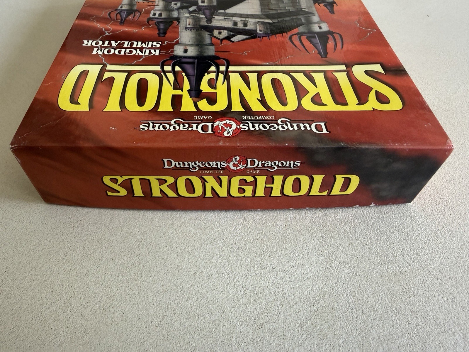 SSI Dungeons Dragons Stronghold MS-DOS 3.5″ Floppy PC 1993 Big Box
