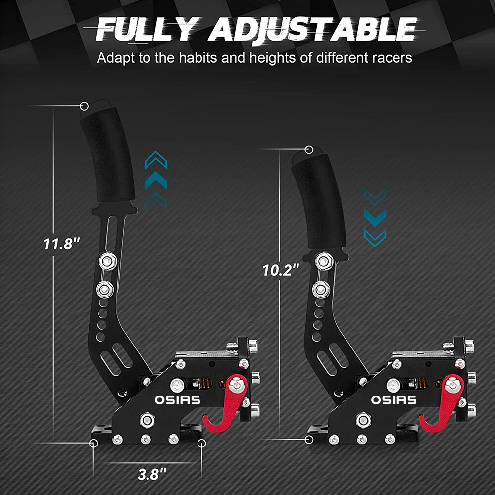 USB Handbrake with Clamp for PC Windows Sim Racing fit Logitech G27 G29 G920