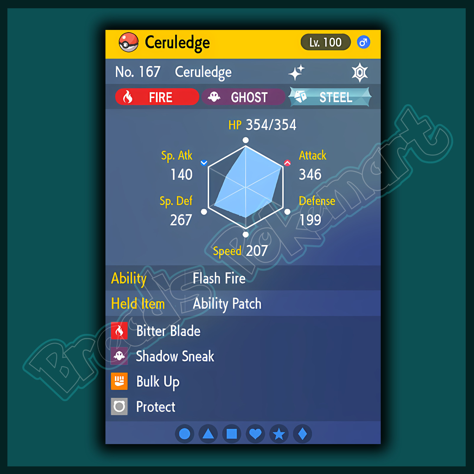 ARMAROUGE + CERULEDGE ✨ SHINY 6IV ✨ POKEMON SCARLET and VIOLET Competitive/Raid