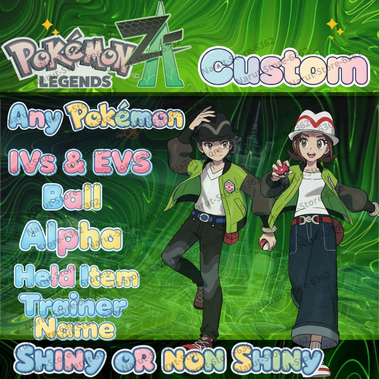 CUSTOM POKEMON🌟 SHINY🌟NON SHINY✨ALPHA🔥for Pokemon Legends ZA 🌟Legends Z-A