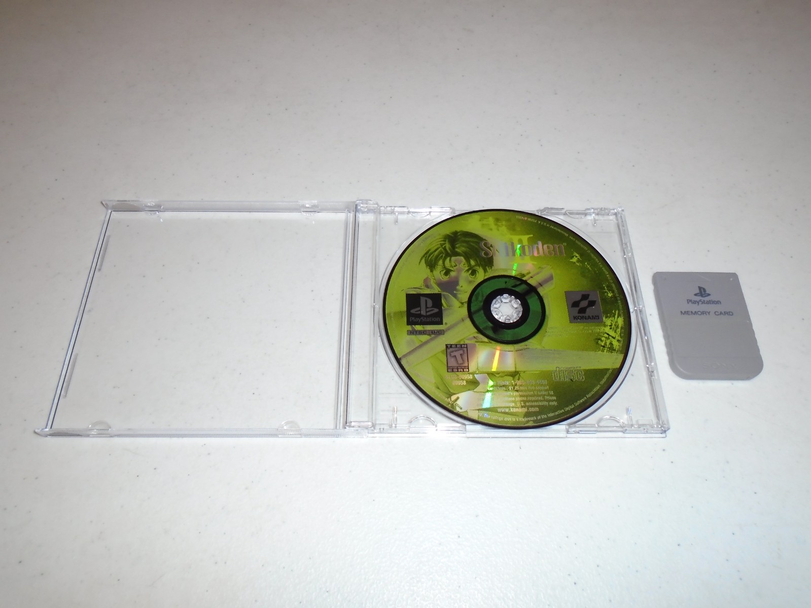 Suikoden I, II, III, IV with memory card! 1 2 3 4 TESTED ☆☆ PS1 PS2 PlayStation