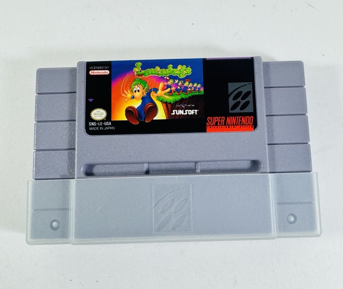 Lemmings (Super Nintendo Entertainment System, 1992) Tested And Works ML449