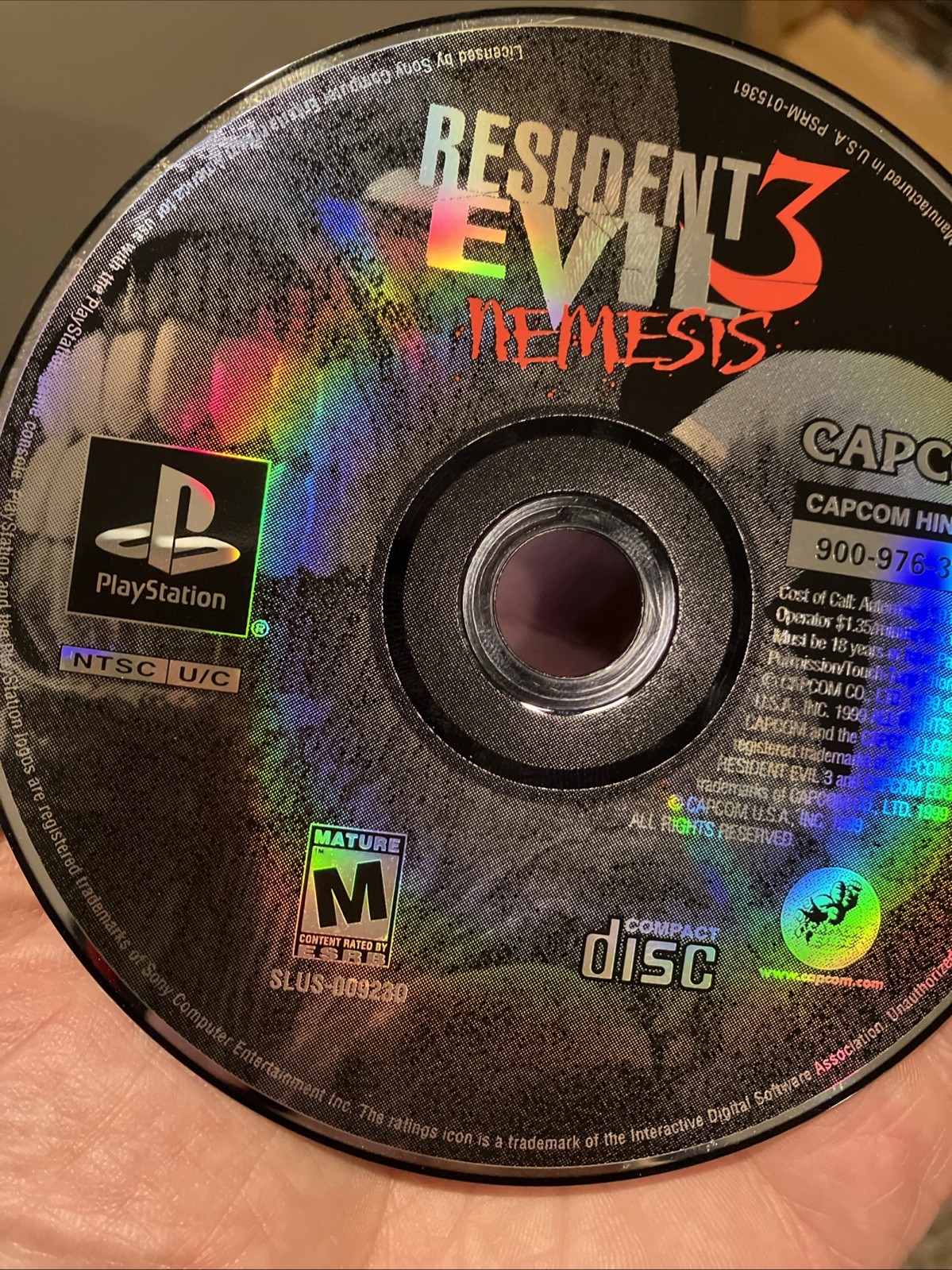 Resident Evil 3: Nemesis PS1 CIB w/ Dino Crisis Demo Manual & Reg Card Tested
