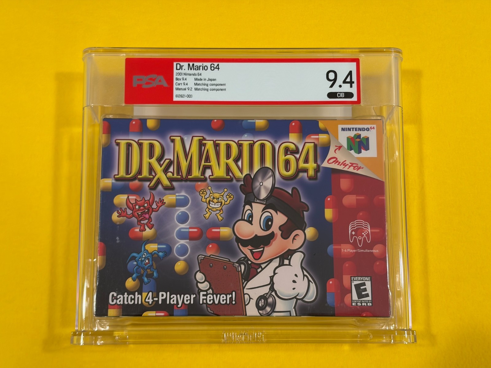 Dr. Mario 64 (1st Print, PSA 9.4 CIB) Nintendo 64 N64 not WATA CGC – Toys R Us