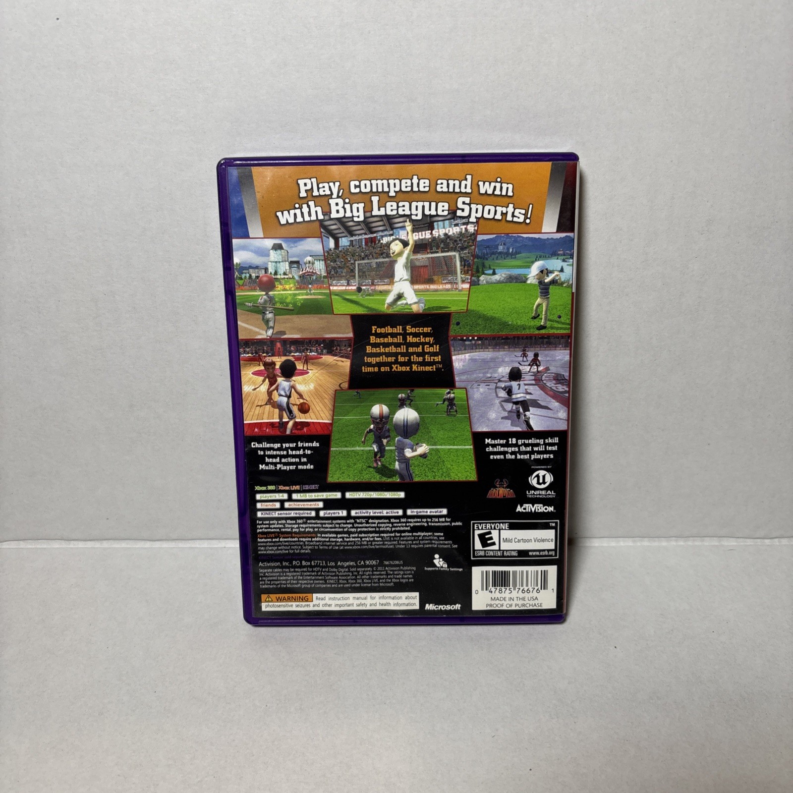 Big League Sports XBOX 360 CIB COMPLETE, NOT TESTED
