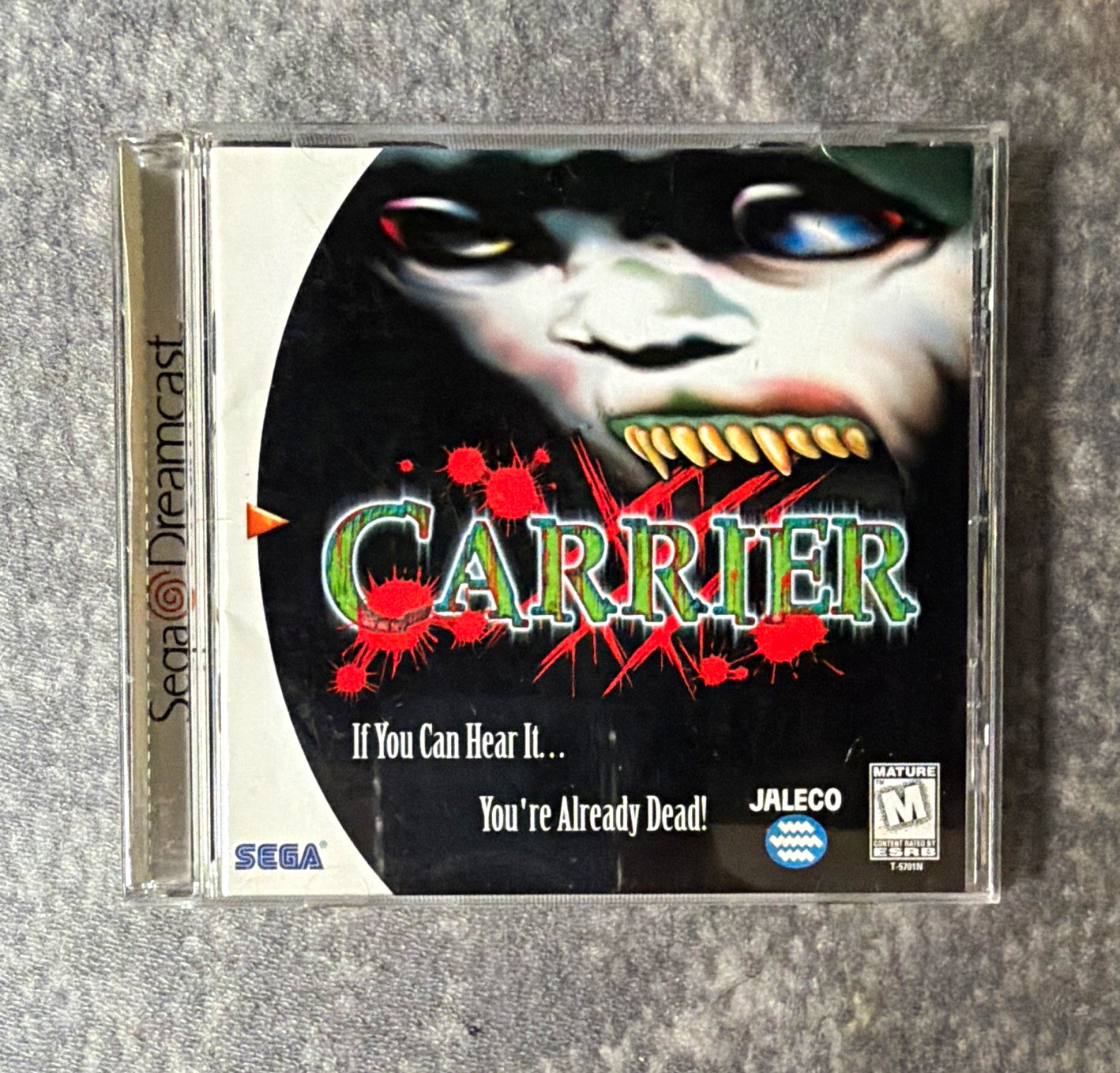 Jaleco Carrier Sega Dreamcast Survival Horror Manual M Rated NTSC-U/C