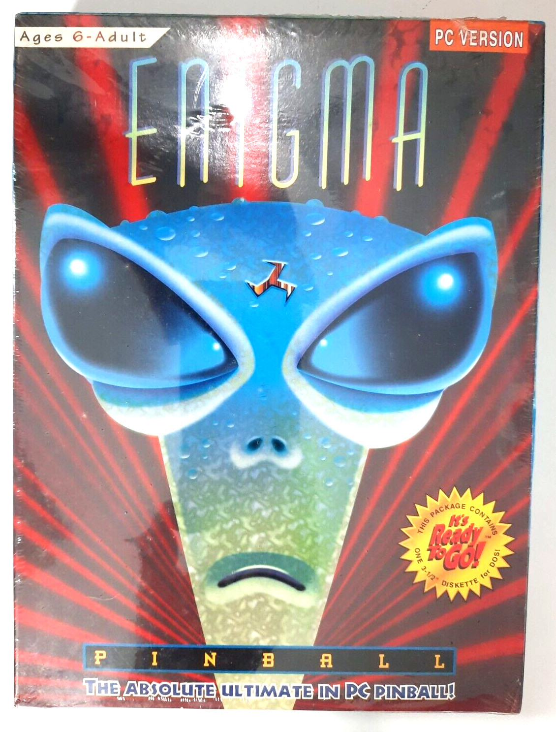 Vintage sealed ENIGMA PINBALL 3.5 diskette PC computer game 1994 NOS