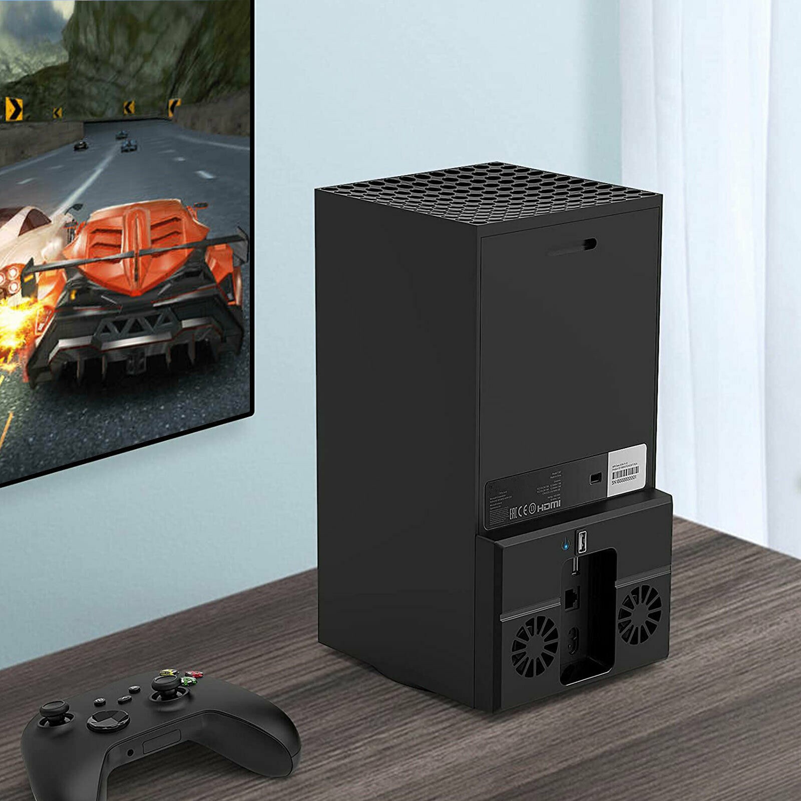 5V/2A USB Vertical Dual Silent Fan External Cooler For Xbox Series X Console C