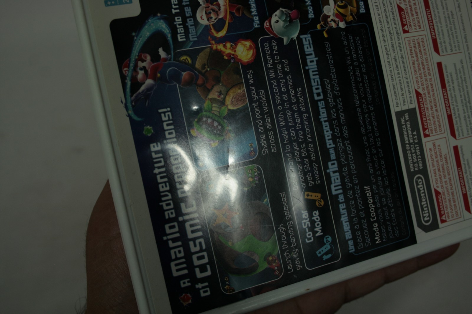 Super Mario Galaxy Wii CIB Game Nintendo Wii 2007 1st Print Compete Manual Reg B