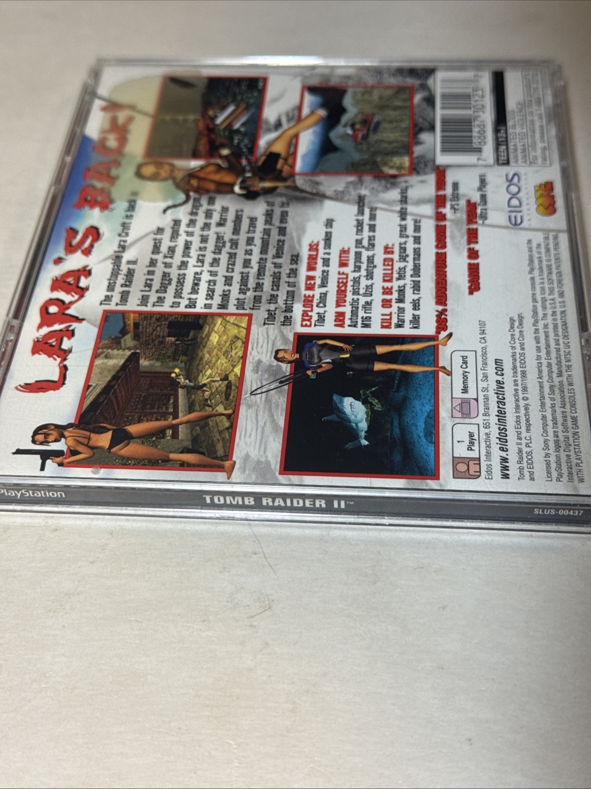 Tomb Raider II Starring Lara Croft (Sony PlayStation 1, 1997)