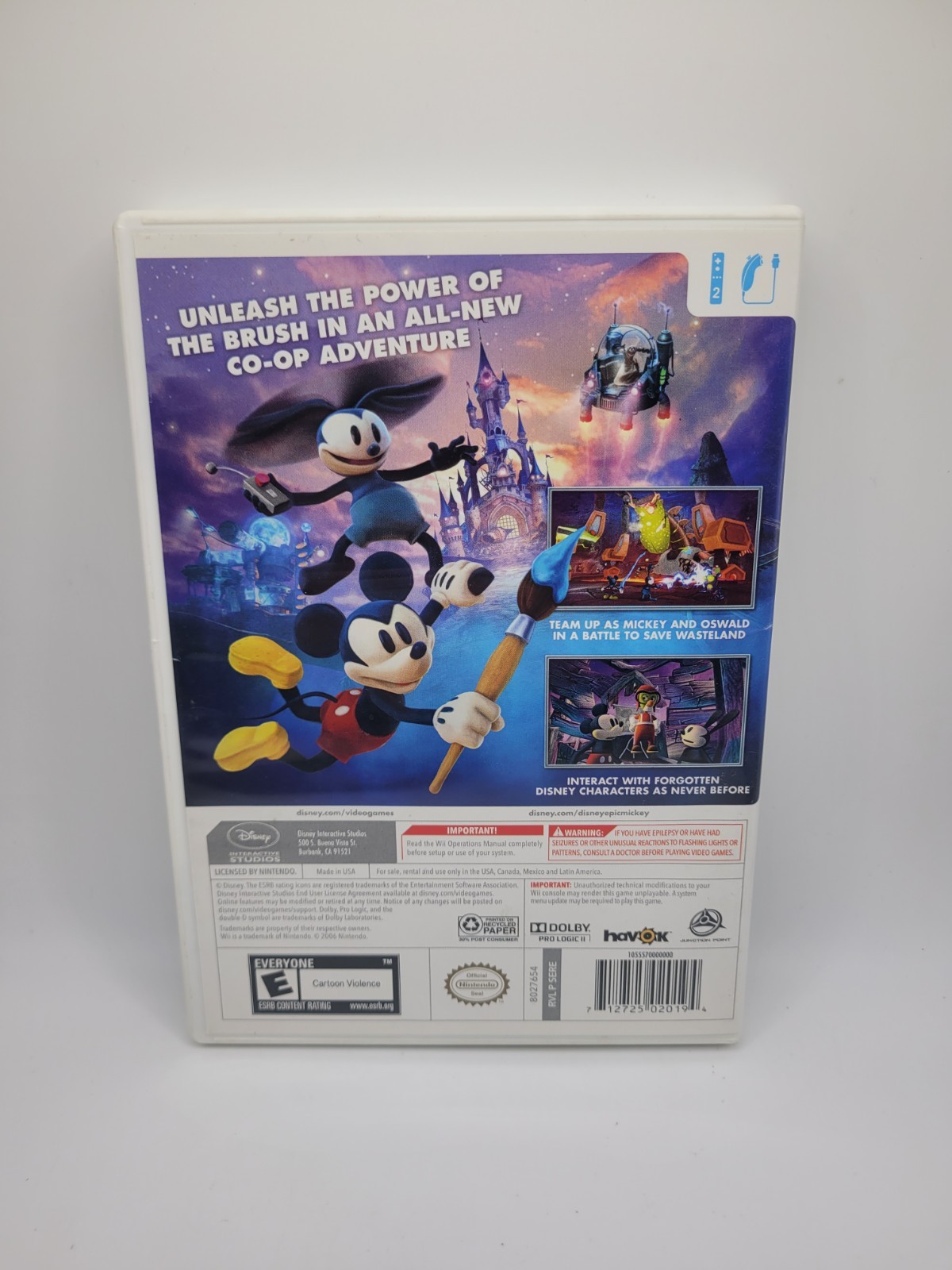 Disney Epic Mickey 2: The Power of Two (Nintendo Wii, 2012) Tested – Fast Ship!
