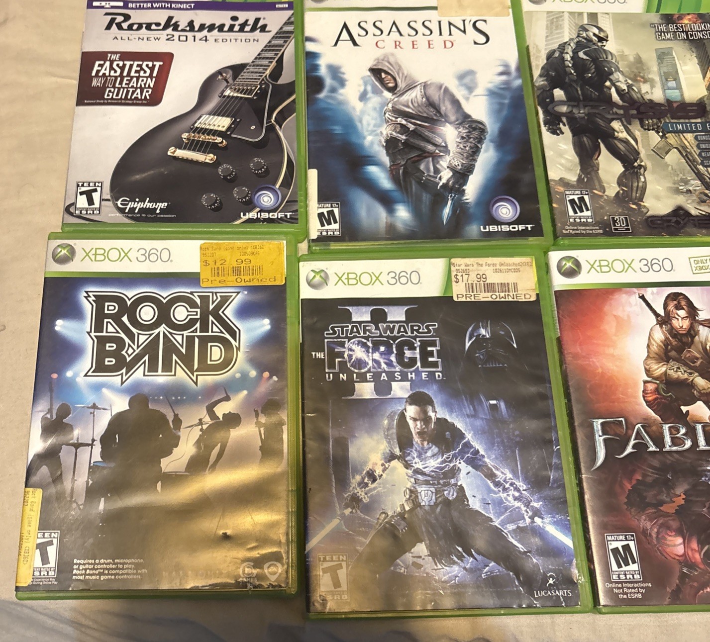 xbox 360 game lot tested