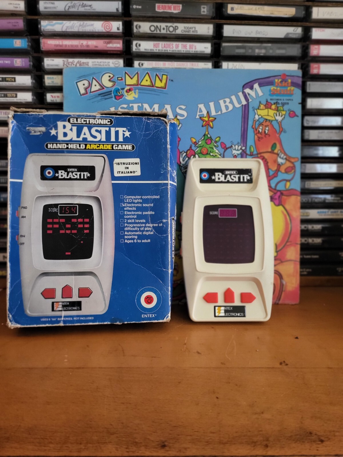 Entex Blast it Vintage 1980 LED Handheld Electronic Game – RARE TESTED WORKING