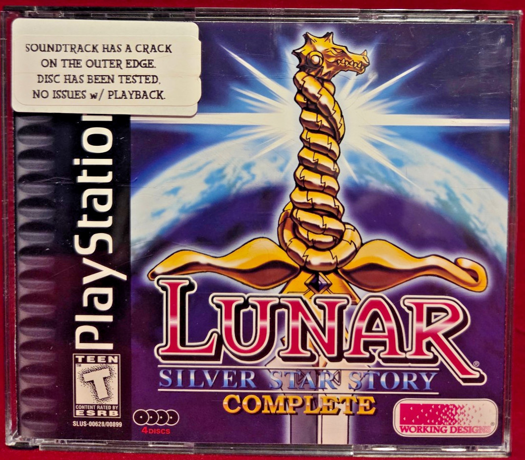 Lunar 2: Silver Star Story Complete (Playstation, 1999) 4 disc set – see notes