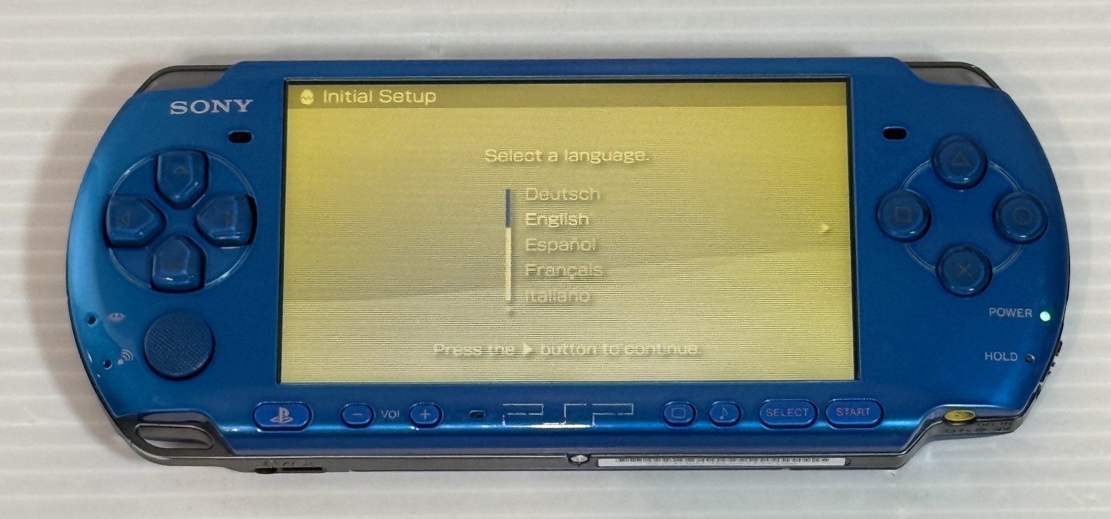 Sony PSP-3000 PSP 3000 Console Blue Region free w/4GB memory stick – Very Good