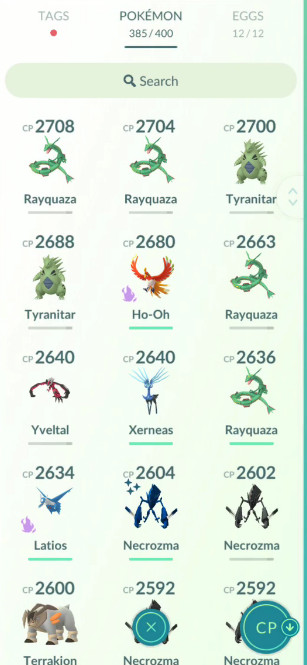 Pokémon Acc Go Lv71⭐️Random⭐️8M-15M Stardust⭐️100-250 Shiny⭐️100- 200+Legendary