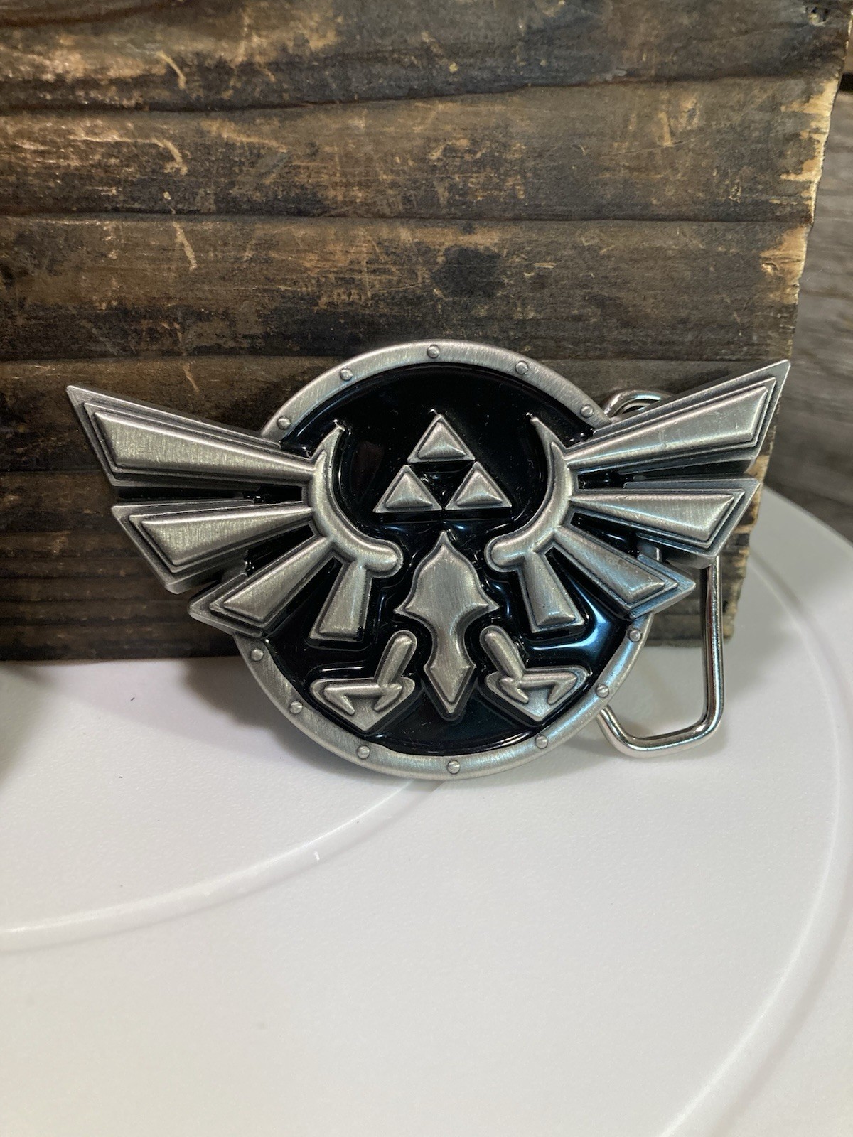 Legend of Zelda Belt Buckle Black Nintendo 2010 Official + Sweatband