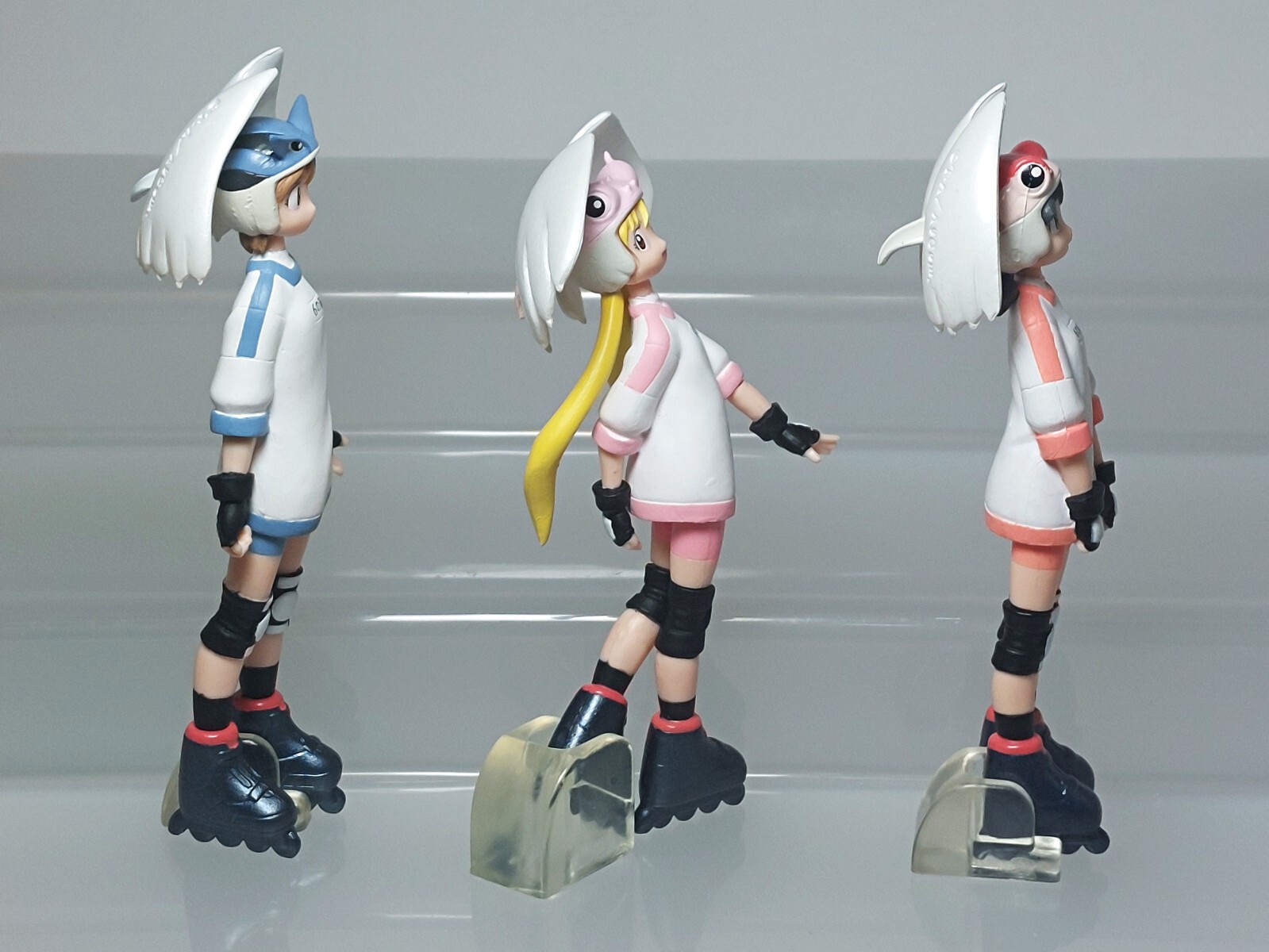 HGIF Alien Nine 9 Kasumi Kumi Yuri Figure Set Gashapon Bandai 2002 G09 4.2-4.6in