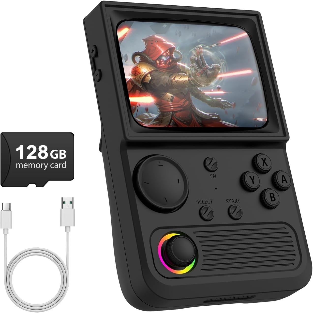All-in-One R36T Gaming Console – 64GB Storage, Online Multiplayer, Portable Case