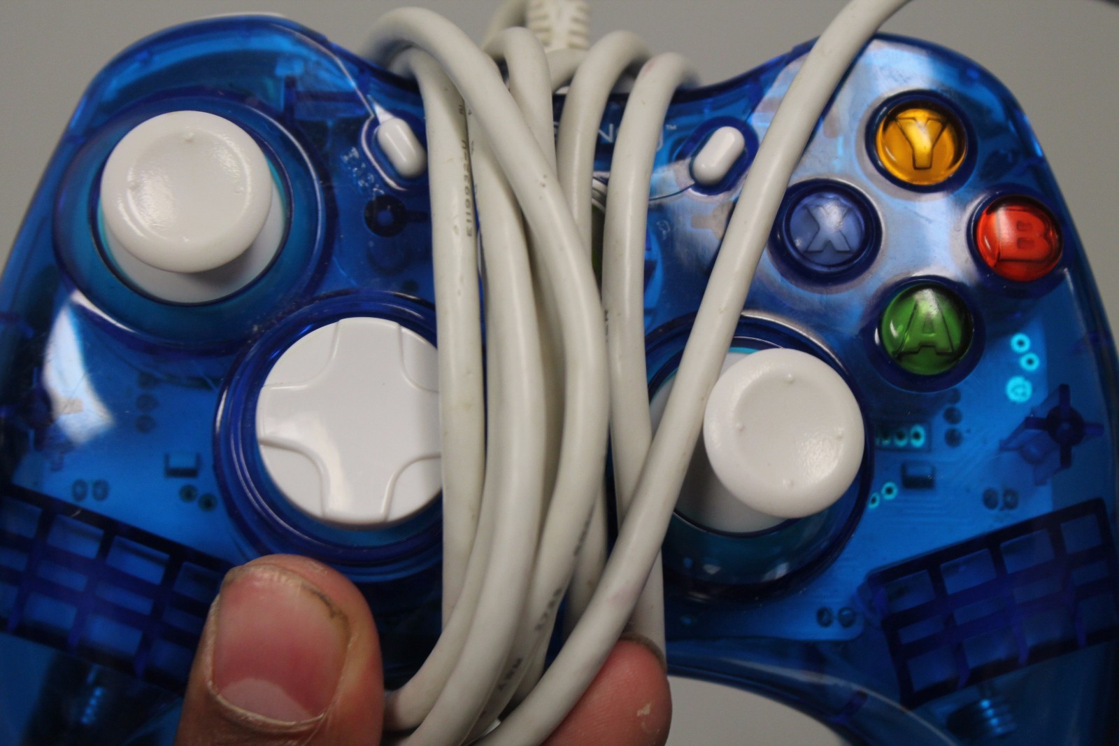 2 Pcs Wired USB Game Pad Controller For Microsoft Xbox 360 PC Windows Untested