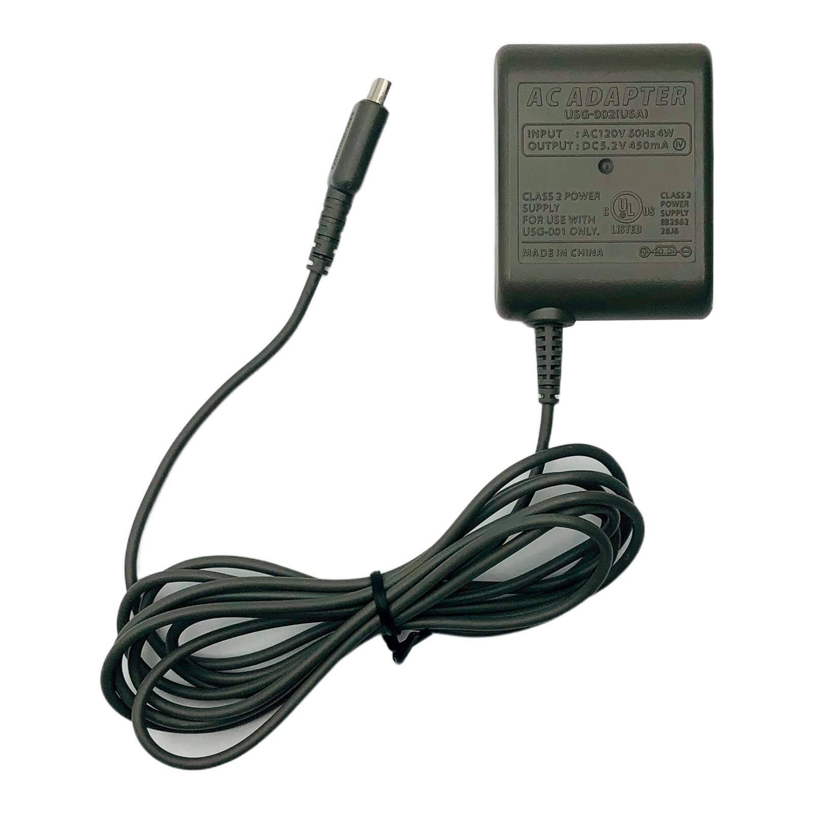 Official OEM Nintendo DS Lite AC Adapter Charger USG-002 (USA), DC5.2V 450mA