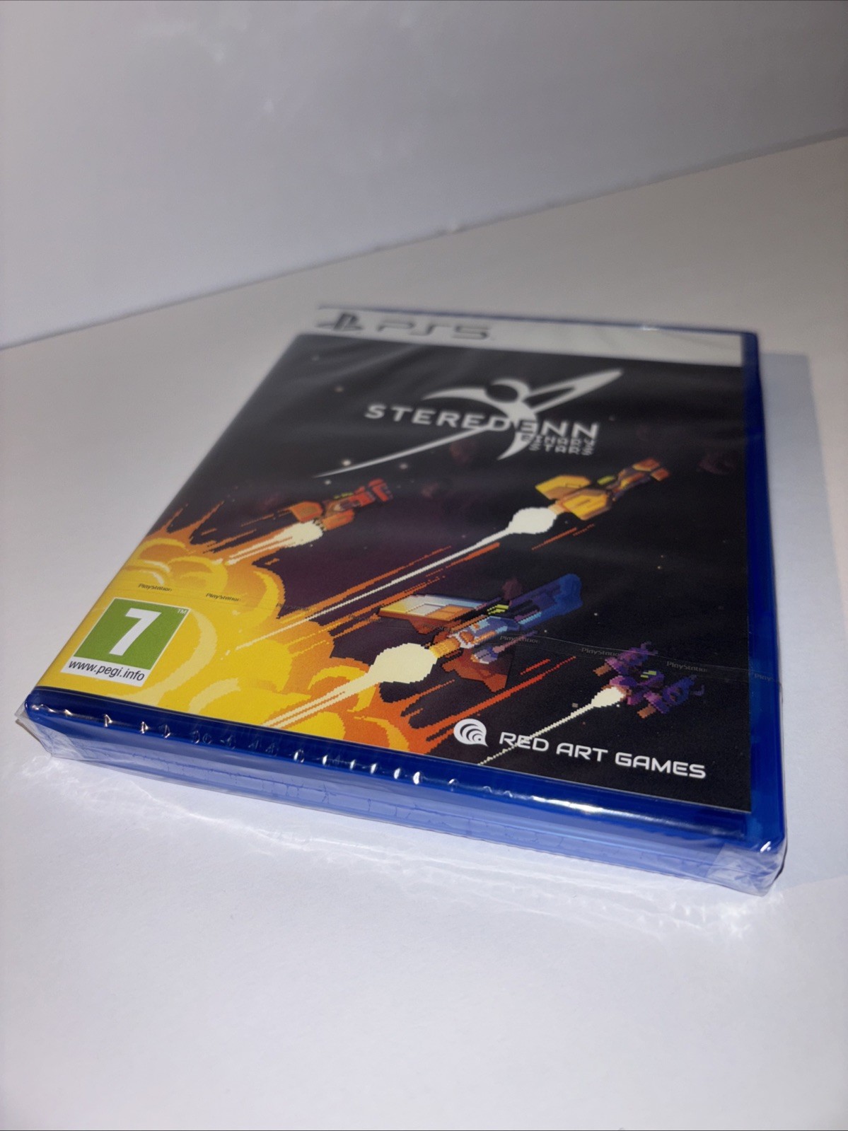 BRAND NEW STEREDENN BINARY STARS RED ART GAMES PS4 PEGI 7 USA SELLER SHOOT EM UP