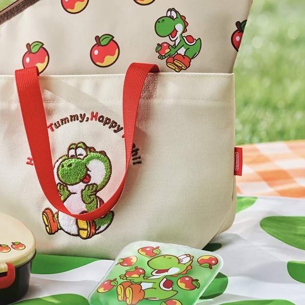 Yoshi Insulated Tote Bag & Cooling Gel Pack Set Super Mario Nintendo Japan 2026