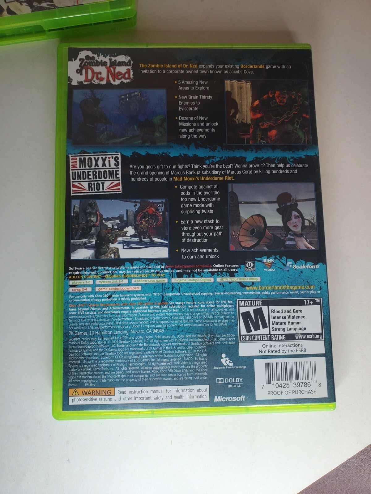 Borderlands Double Game Add-On Pack: The Zombie Island of Dr. Ned & Mad Moxxi’s