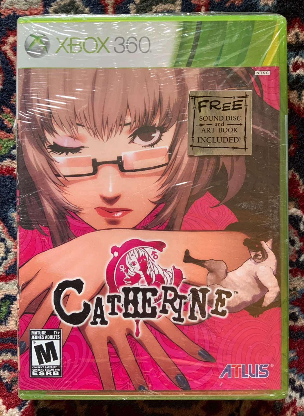 Catherine (Alternate Cover) w/ Sound Disc & Art Book XBOX 360 NEW Sealed ALTUS
