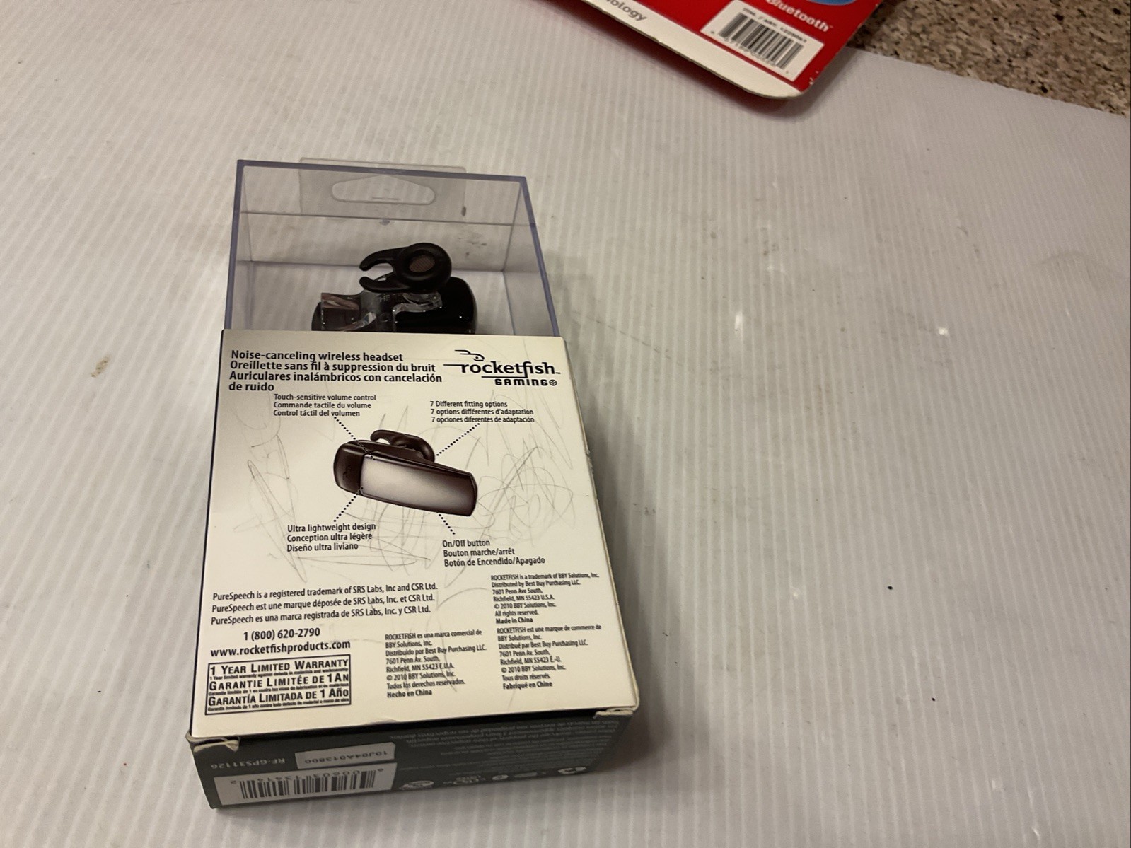 Rocketfish RF-GPS31126 PS3 Wireless Gaming Bluetooth Noise-Canceling Headset New