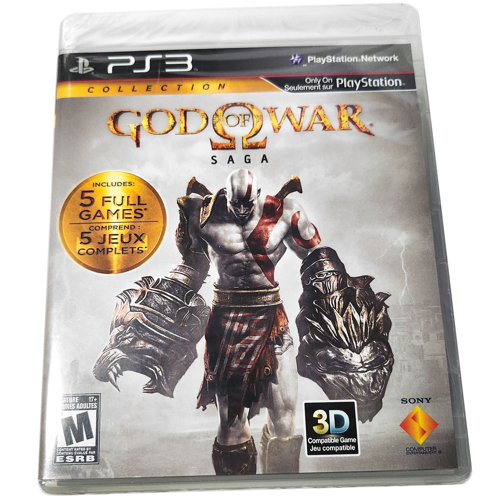 God Of War Saga PS3 (Sony PlayStation 3, 2012) 5-Full Games / *Factory Sealed*
