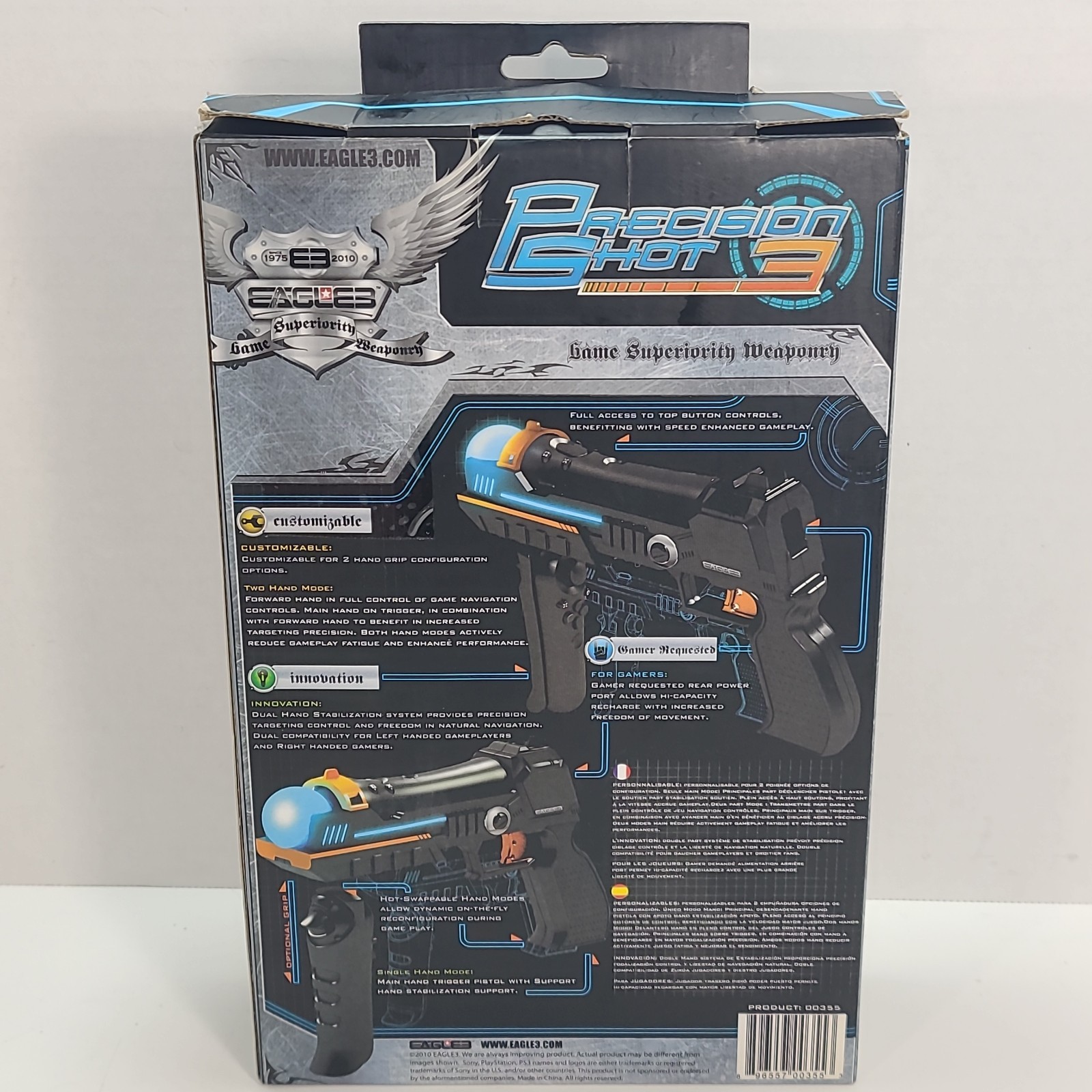 Interworks Unlimited Inc Ps3 Precision Shot 3 Light Gun new unsealed