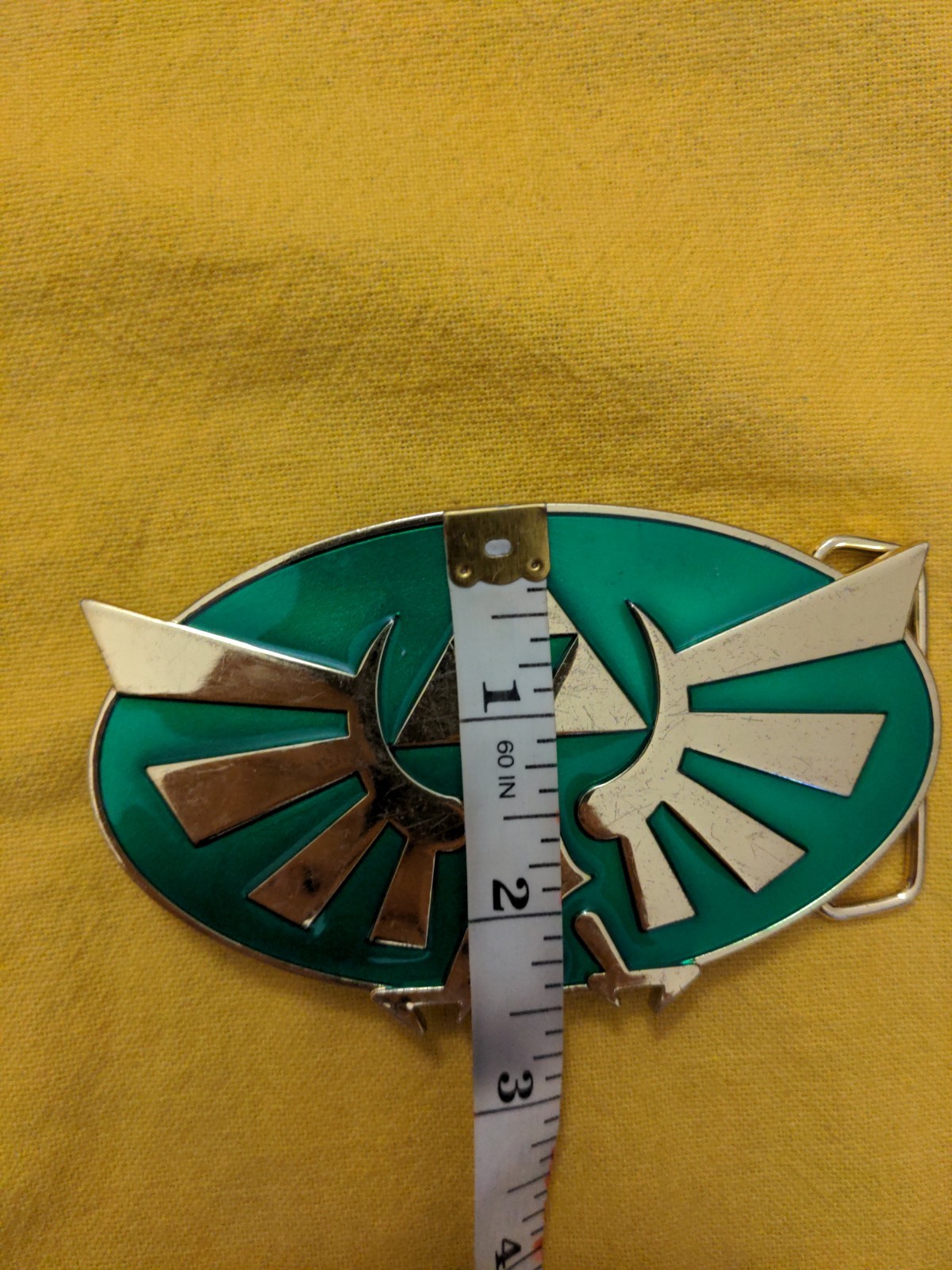 Nintendo The Legend Of Zelda 2012 Triforce Belt Buckle Green Twilight Princess