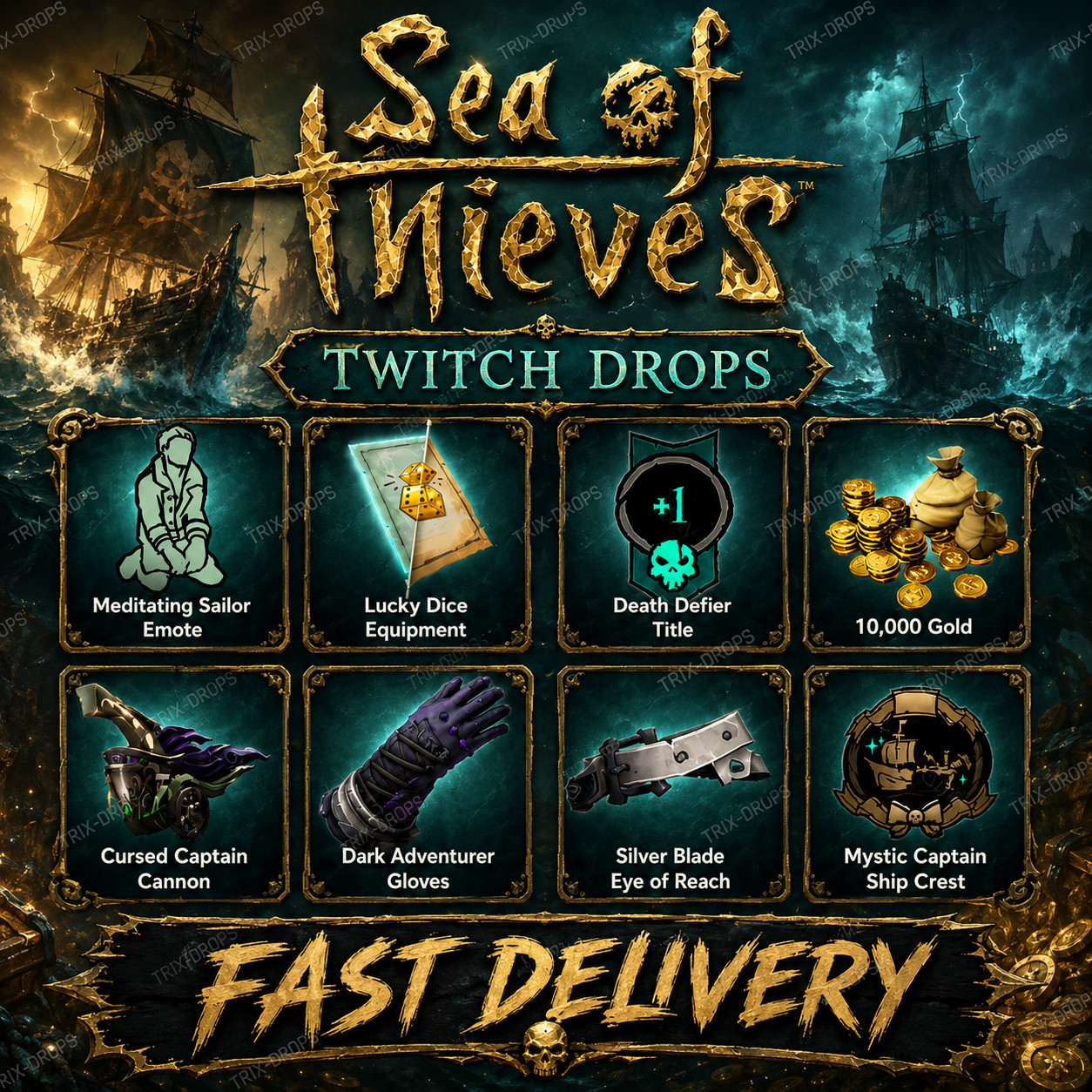 Sea of Thieves Twitch Drops – Season 19 Drops ALL ITEMS 21/21