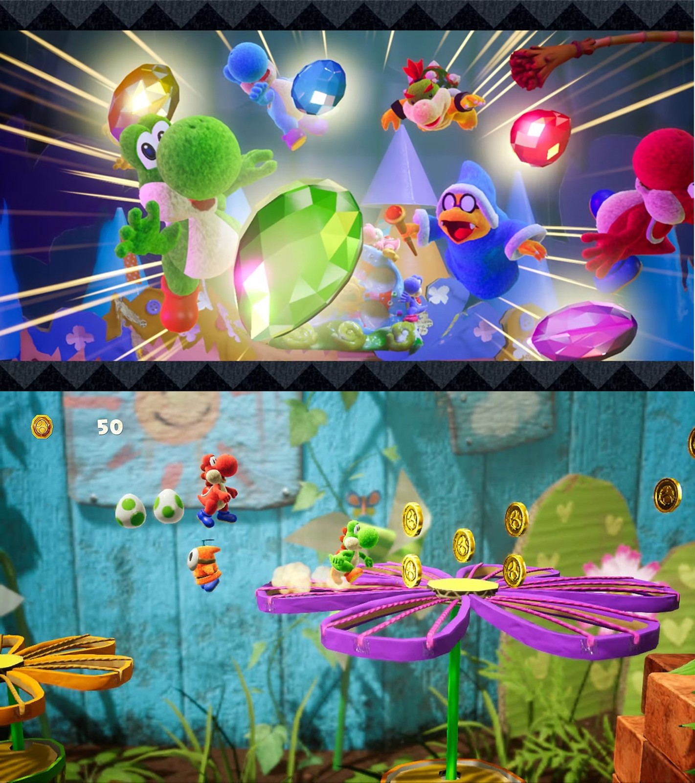 Yoshi’s Crafted World, Nintendo Switch, Thumb Grips (8 pack), Game case & Cloth