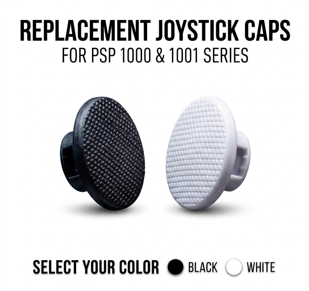 Analog Joystick Cap for Sony PSP 1000 1001 Thumbstick Button Cover Black Grey