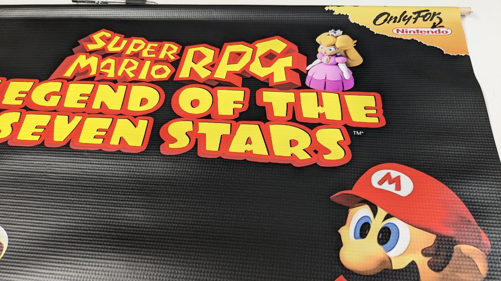 Super Mario RPG Legend ’96 Vintage Style Store Banner Promo SNES Nintendo