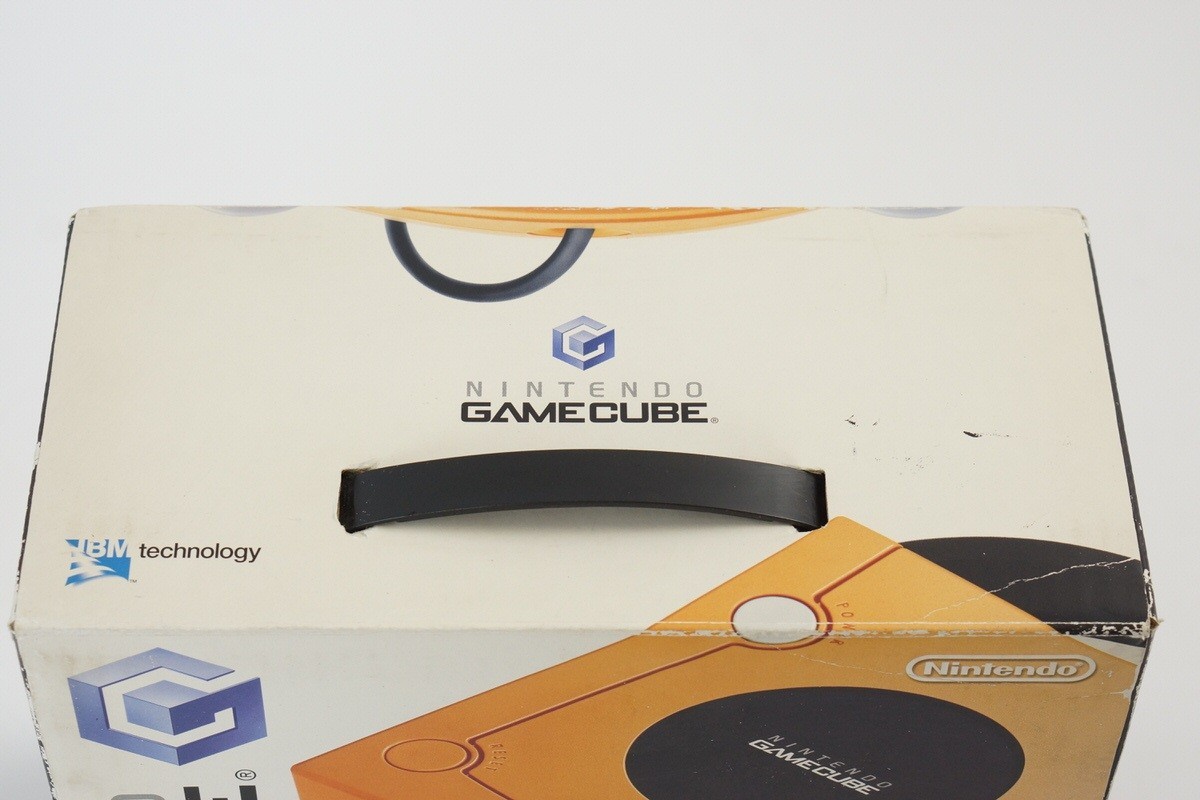Gamecube Orange Console Boxed DOL-001JP For Japan Game Tested System DN11110503