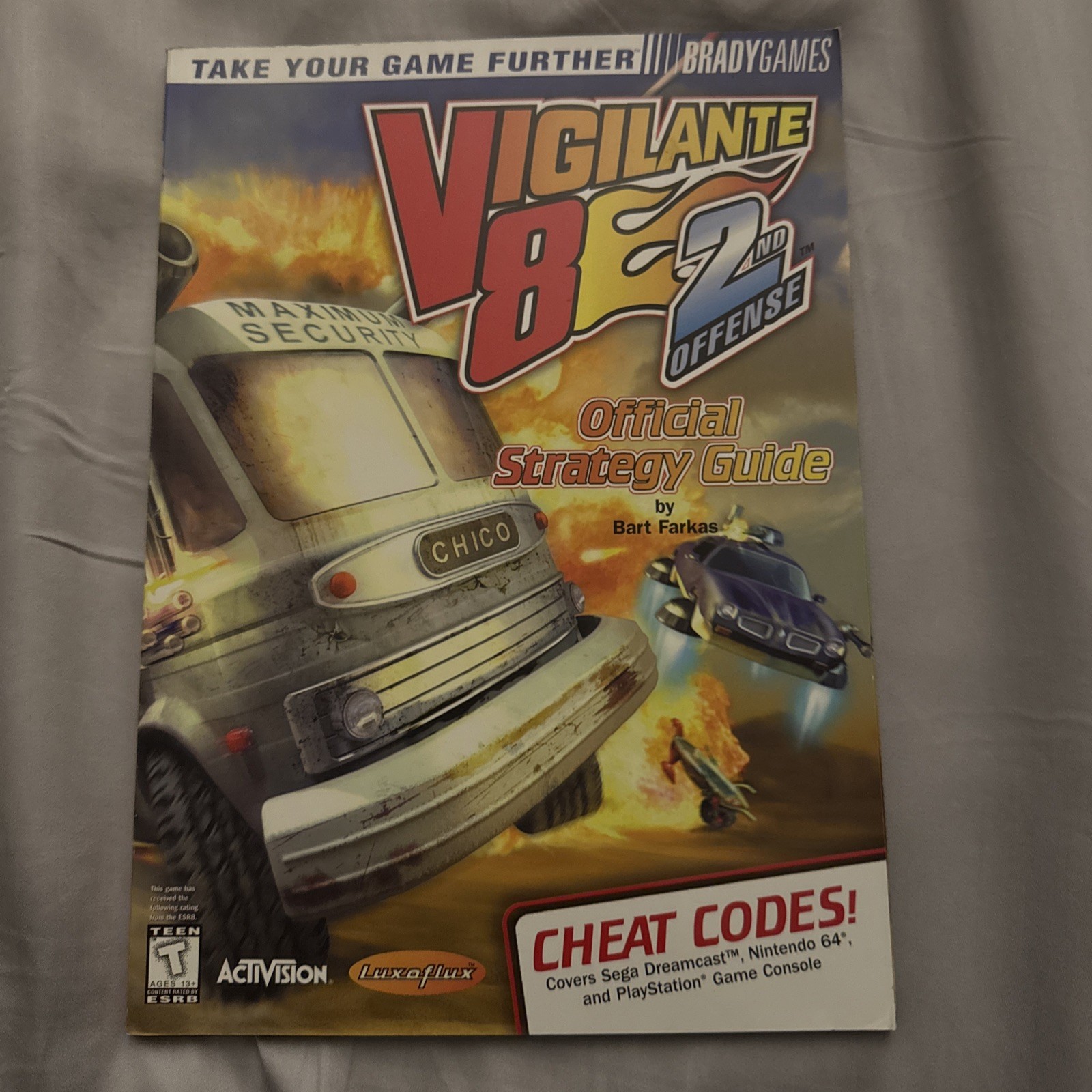 Vigilante 8 2nd Offense – BradyGames strategy guide – N64/PS1/DC – 1999 Rare