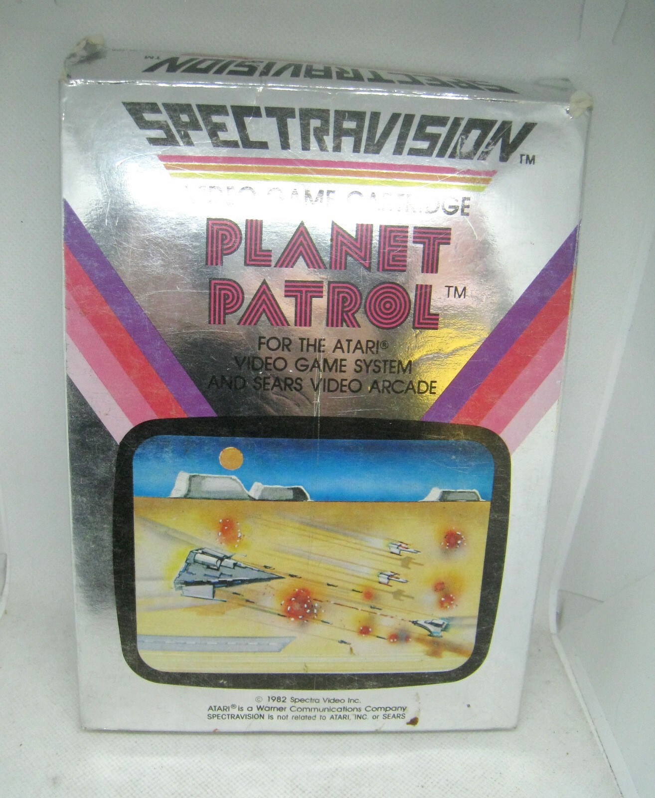 ATARI 2600 Video Game – Planet Patrol (Spectravision 1982) with Box & Manual