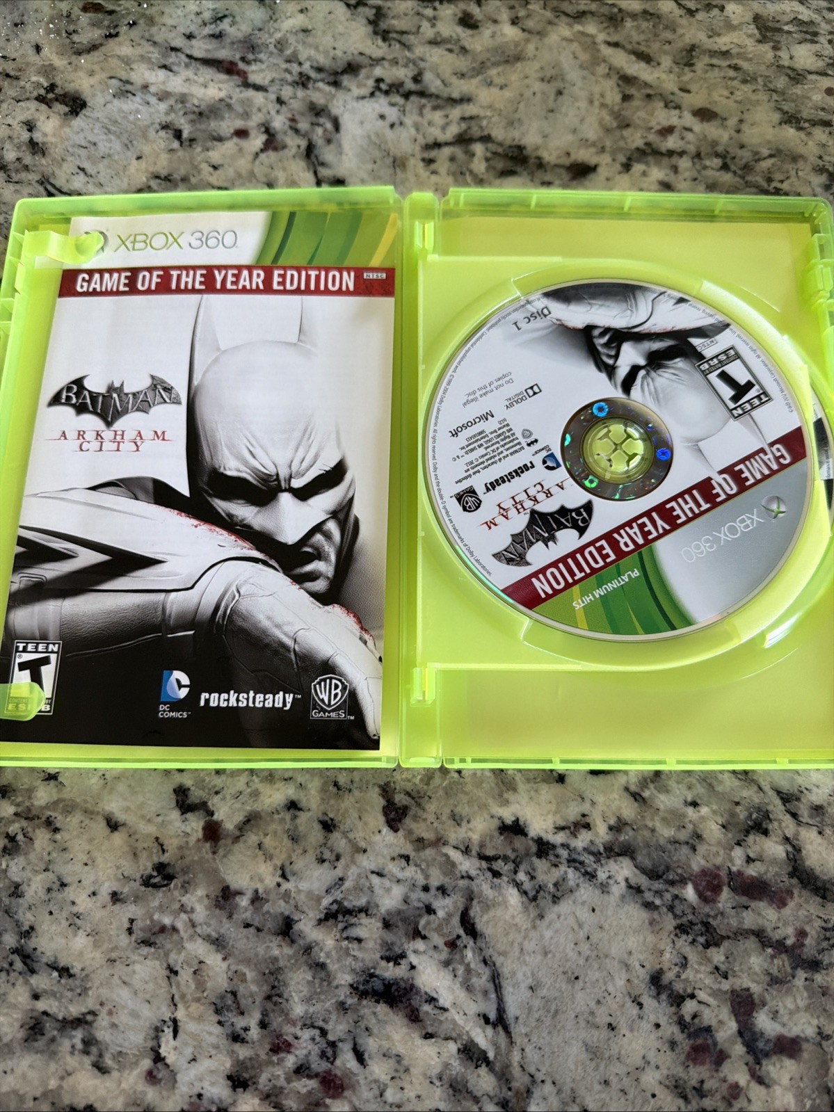Batman Arkham City Game of the Year Edition Xbox 360 CIB 2 Disc Tested