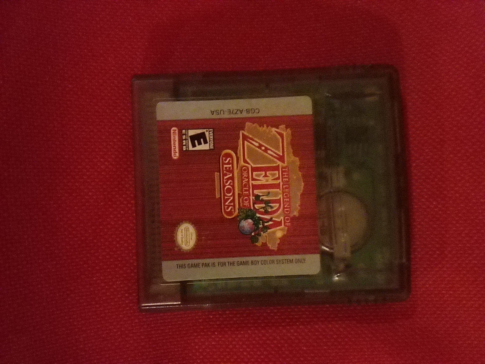 Functioning Legend of Zelda: Oracle of Seasons Nintendo Game Boy Color Cartridge