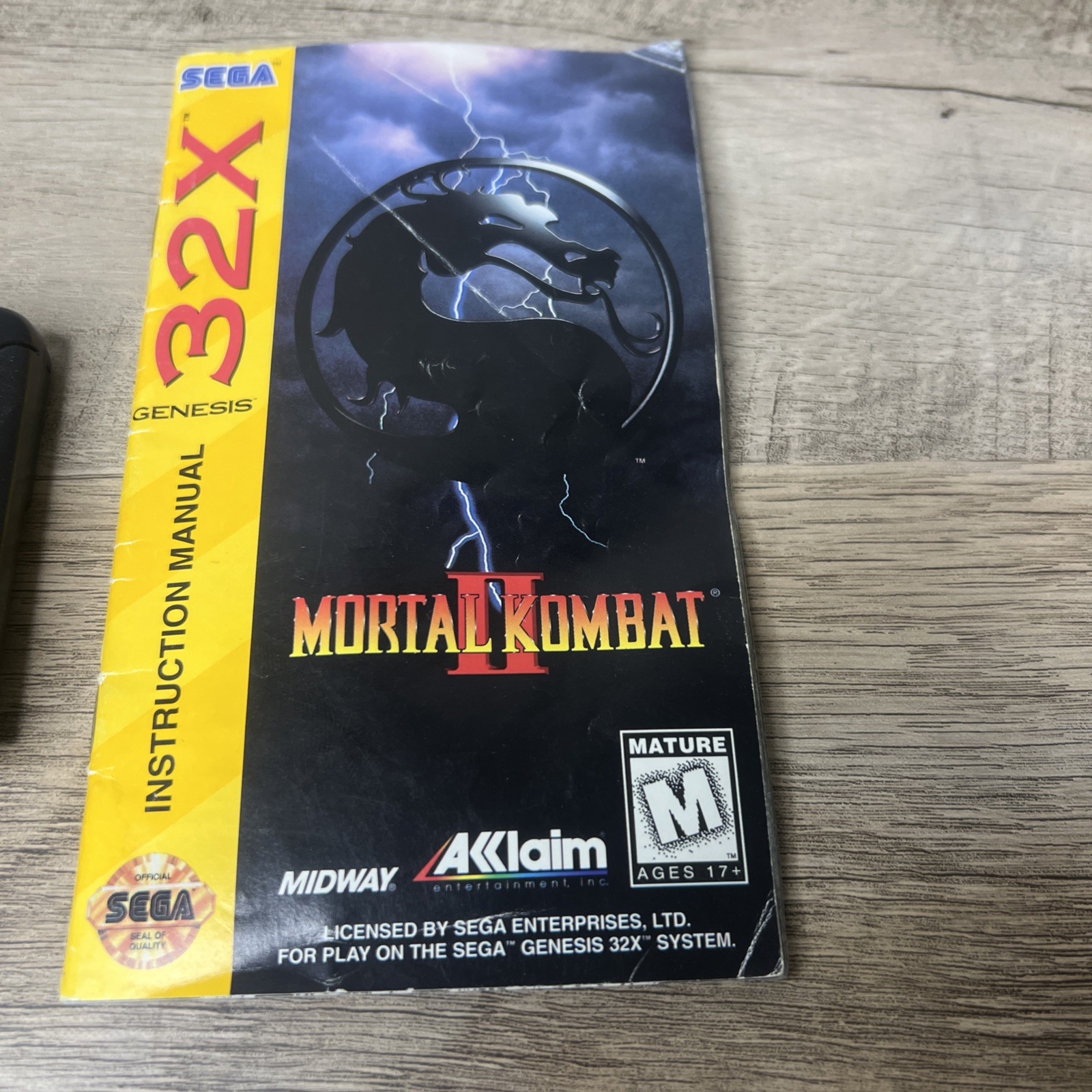 Acclaim Entertainment Mortal Kombat II Sega Genesis 32X Fighting M 1994