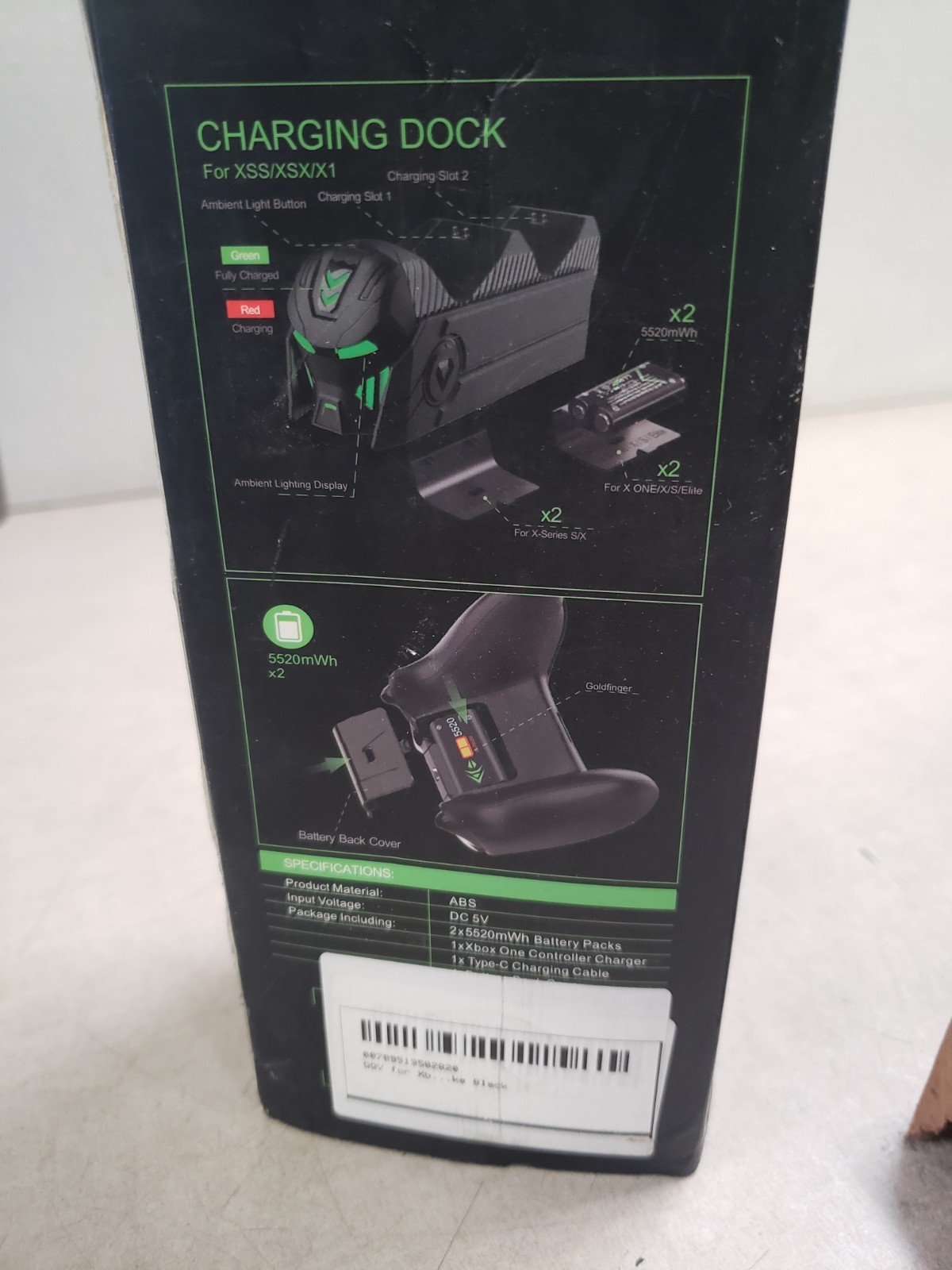 Unbranded X-Box Dual Charging Dock For X1/S/X/Elite/SS/SX White