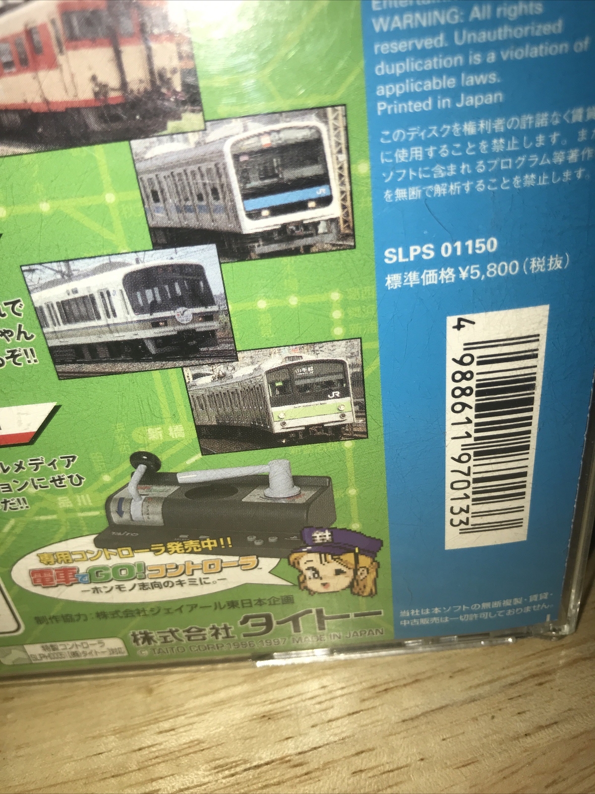 Densha De Go! Playstation Japan Import Cracks On Case , Booklet And Working Game