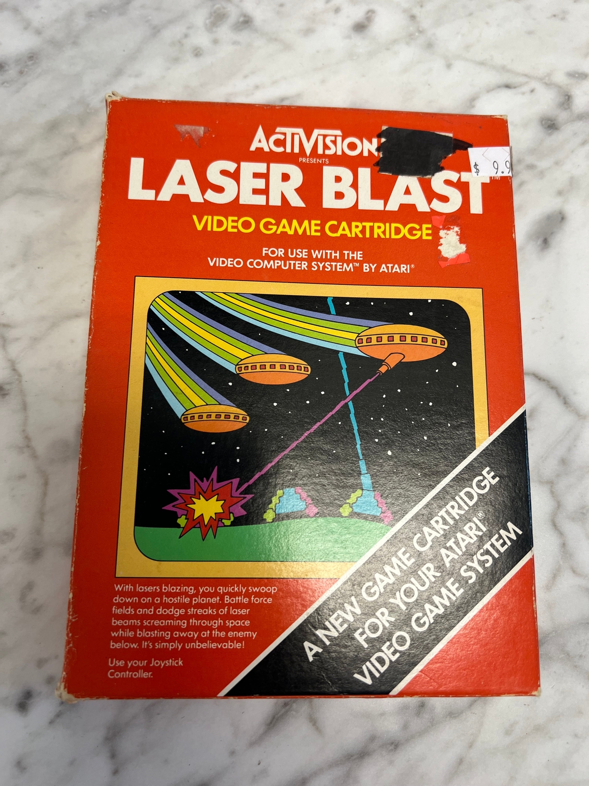 Laser Blast in box with manual CIB Atari 2600 AT8624