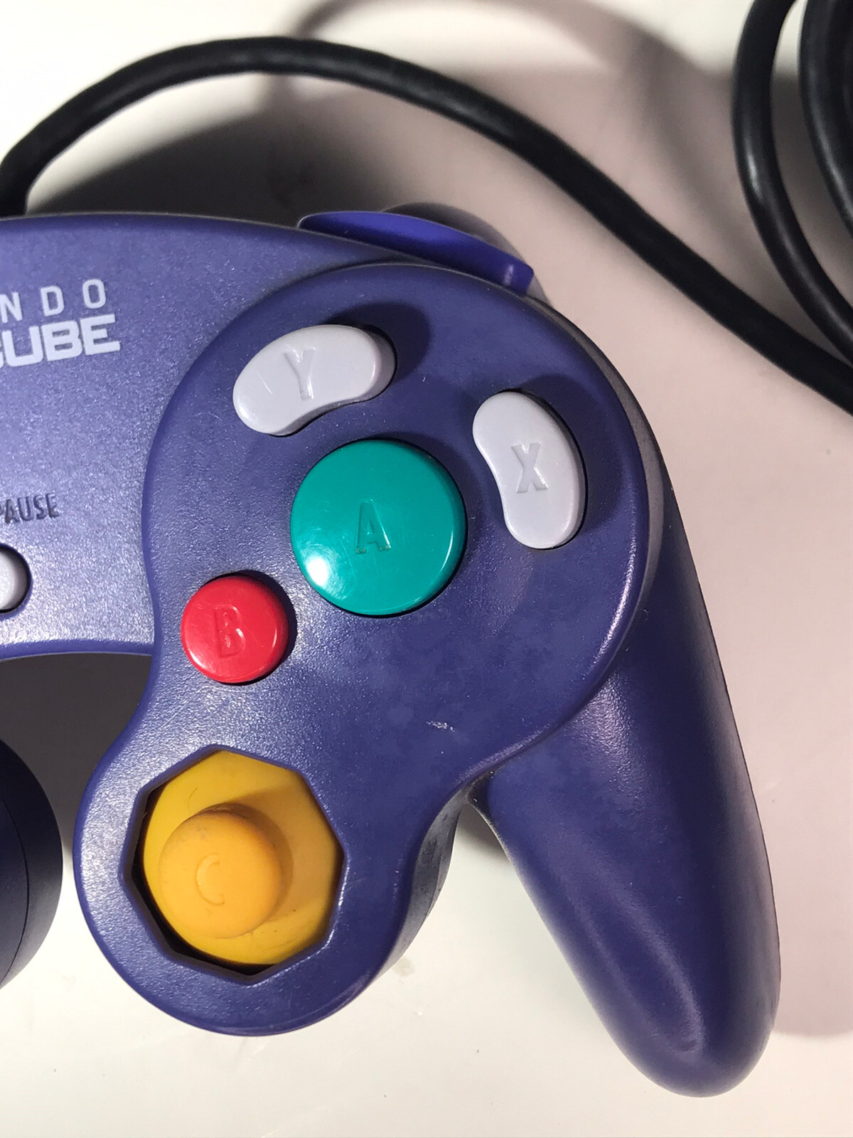 Official Nintendo GameCube Purple Indigo Controller DOL-003 OEM tested working