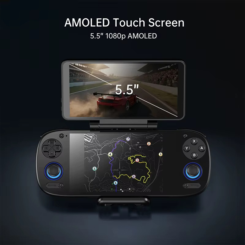 Dual Screen Add-on 5.5″ OLED Back Clip for Retroid Pocket 5 RP5/RPmini V2/RP4 Pr