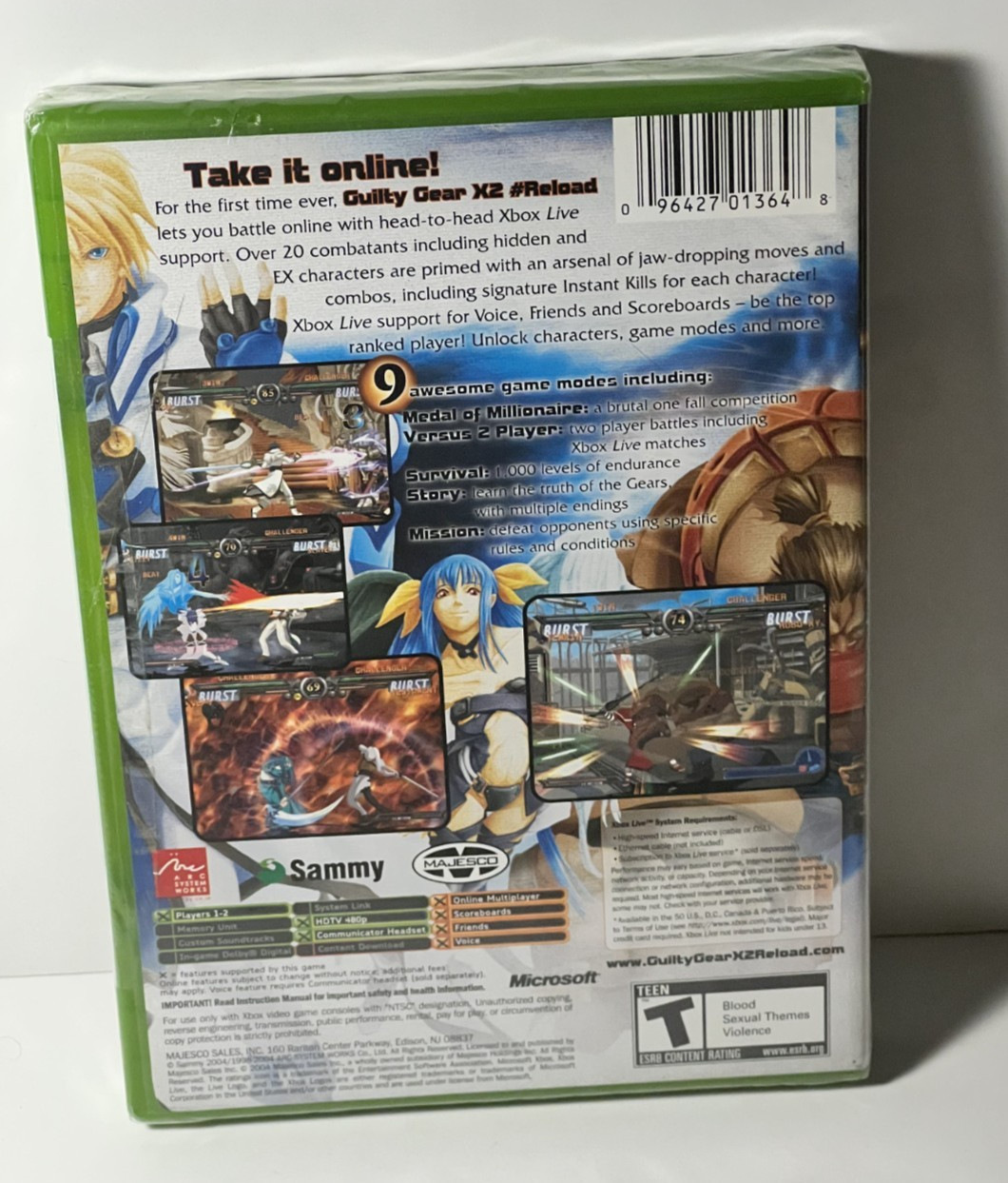 Guilty Gear X2 The Midnight Carnival (Microsoft Xbox, 2004) New