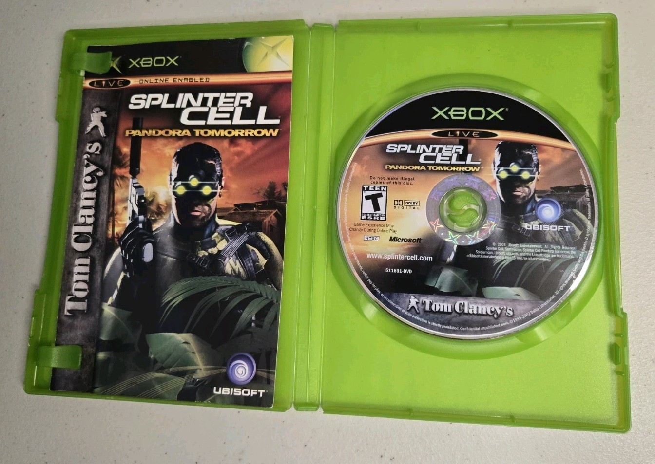 Xbox Lot X 4 Games Tom Clancy’s – Ghost Recon & Splinter Cell -Condition Varies